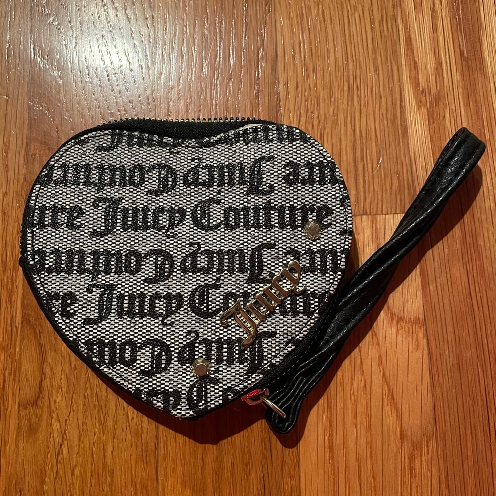 Monogram Juicy Couture wallet/coin purse, with strap.